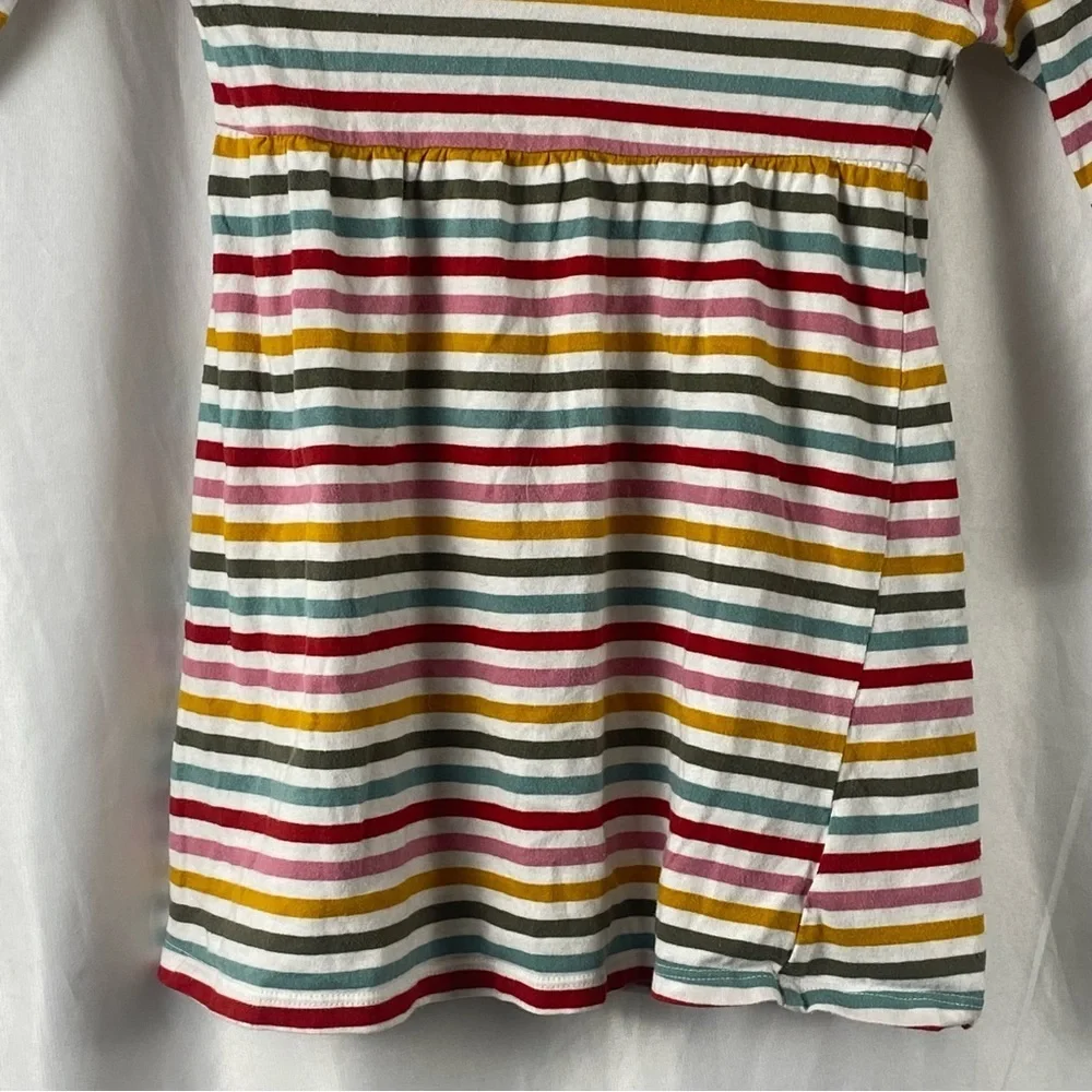Old Navy Toddler Girl Colorful Striped Long Sleeve Dress Size 4T